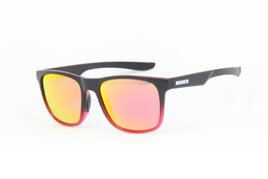 2024 HADES MATTE BLACK FROSTED RED RUBY POLARIZED SUNGLASSES