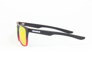 2024 HADES MATTE BLACK FROSTED RED RUBY POLARIZED SUNGLASSES