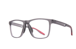 LUNAR SQUARE FROSTED DARK GREY PRESCRIPTION GLASSES