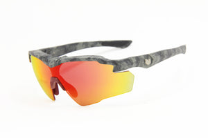 2025 STINGER JUNGLE GUN GREY CAMO RUBY FIRE Z87.1 SAFETY RX PRESCRIPTION SUNGLASSES (PRE ORDER)